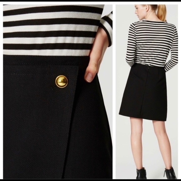 Adorable LOFT Asymmetrical Wrap Style Skirt - Picture 2 of 6